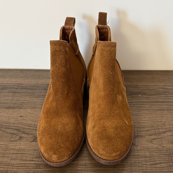 Women’s Tan Suede Chelsea Boots - Picture 1 of 4